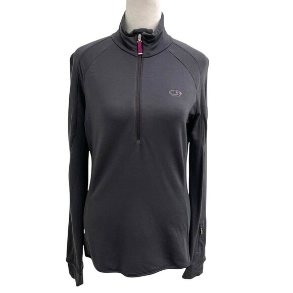 Icebreaker GT 260 Midweight Merino Wool Half Zip Long Sleeve Sweater Women Small - Picture 1 of 10